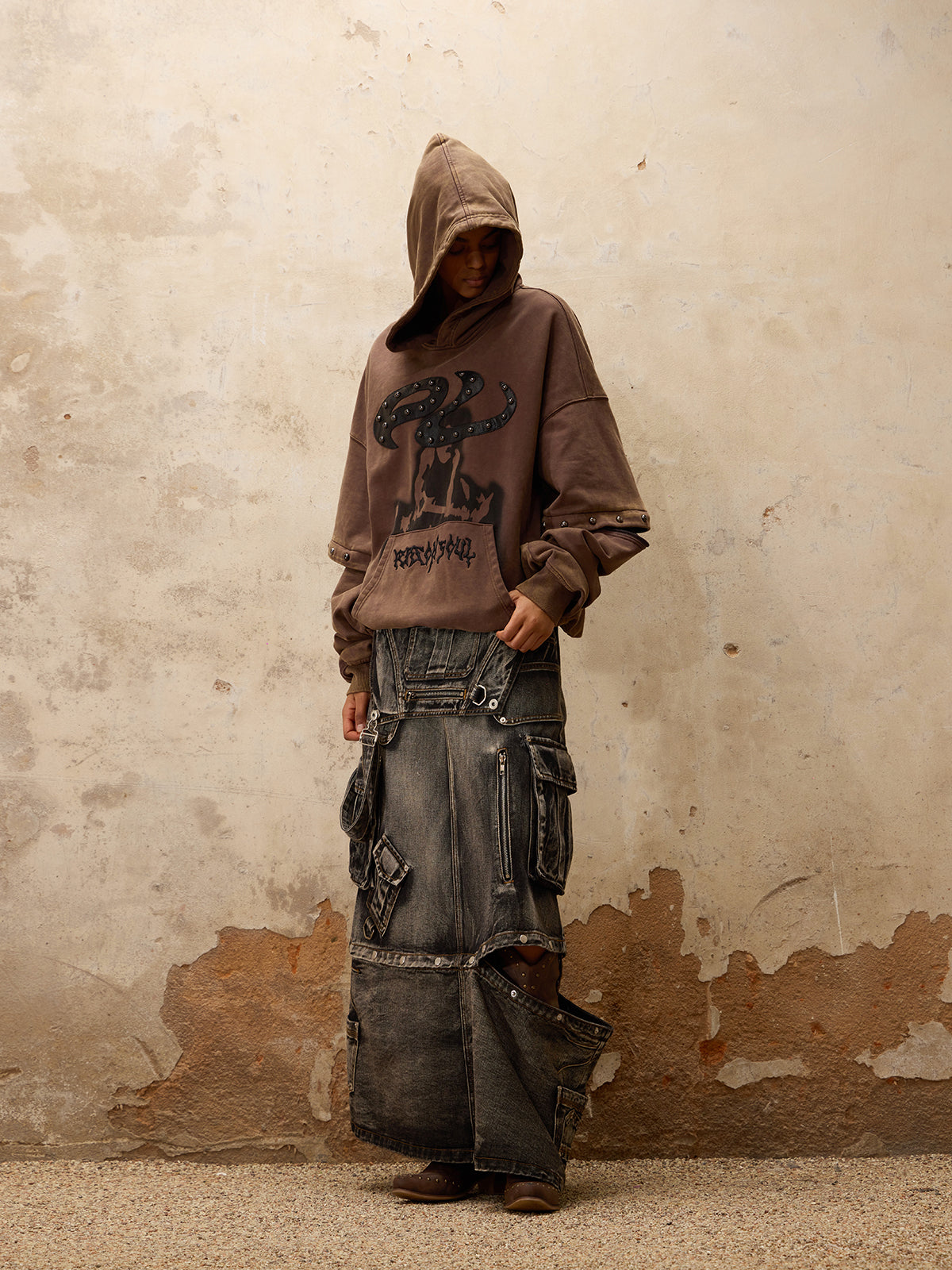 Personsoul Removable Sleeves Hoodie