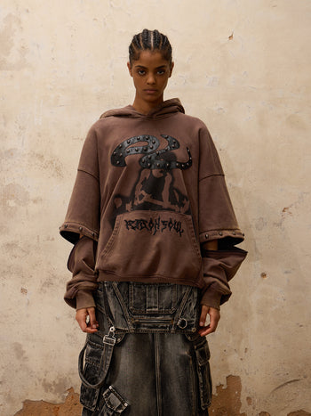 Personsoul Removable Sleeves Hoodie