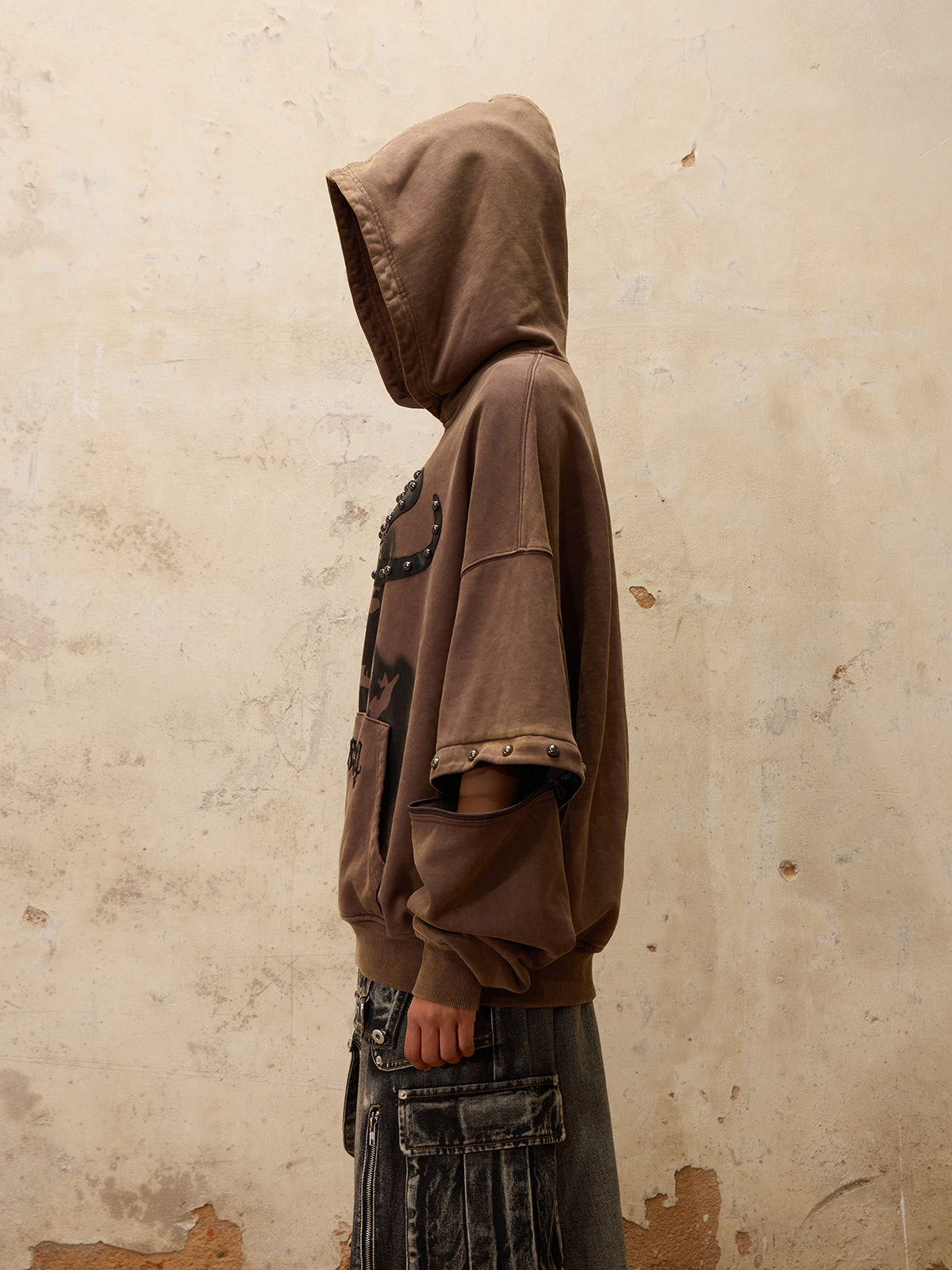 Personsoul Removable Sleeves Hoodie