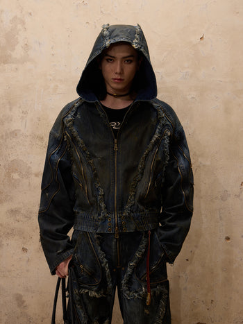 Personsoul Alians Dirty Denim Coat