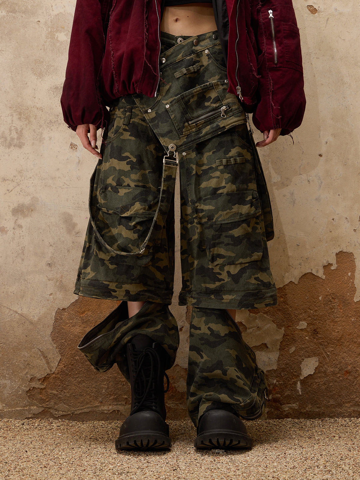 Personsoul Camo Overalls