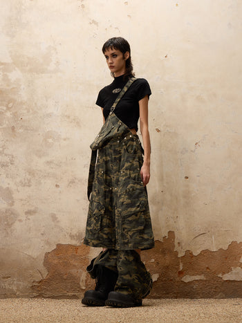 Personsoul Camouflage Overalls