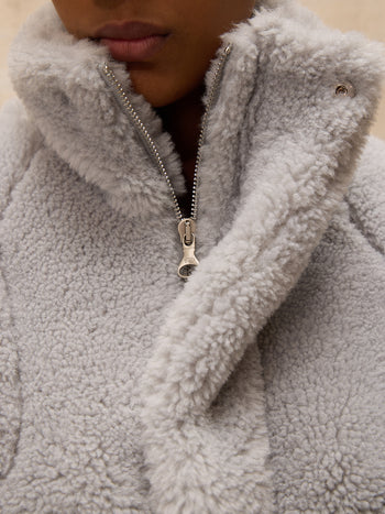Personsoul short hem coat