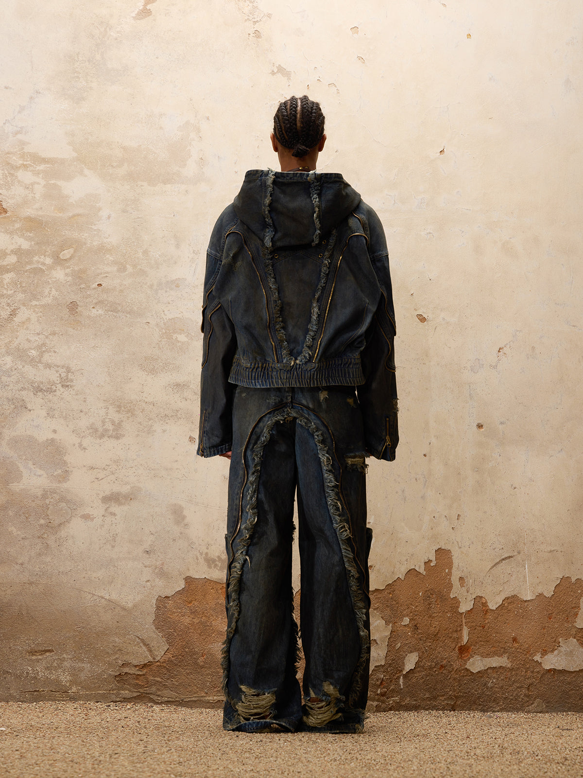 Personsoul Dirty Denim Jeans