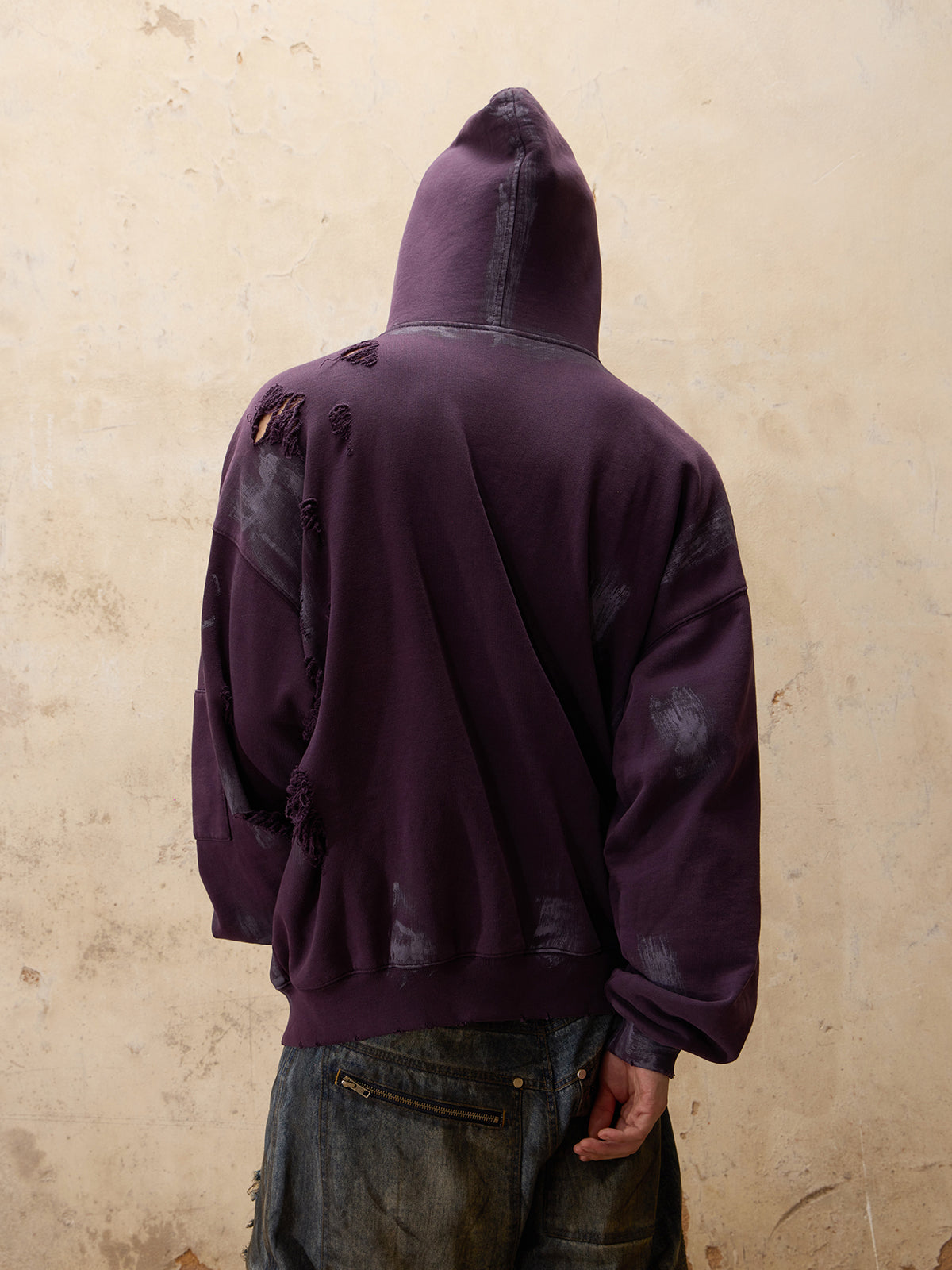 Personsoul Ripped Dirty Hoodie