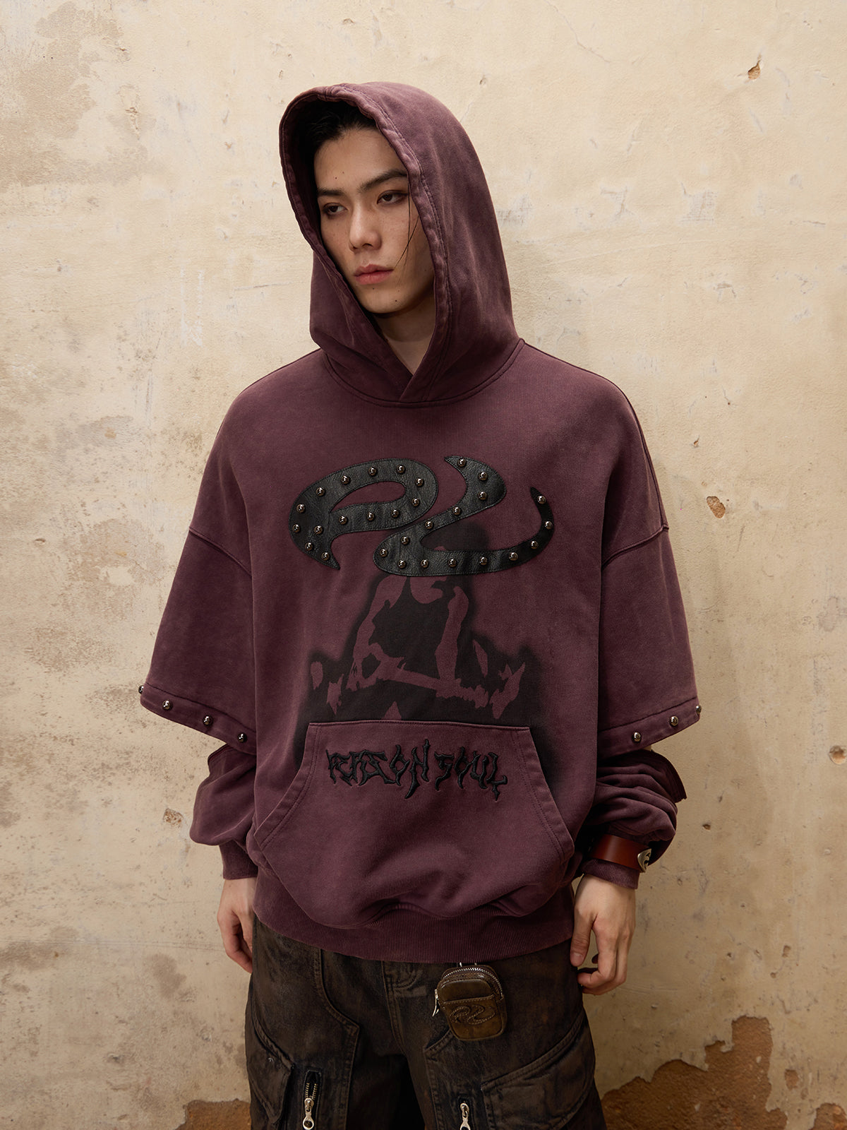 Personsoul Removable Sleeves Hoodie