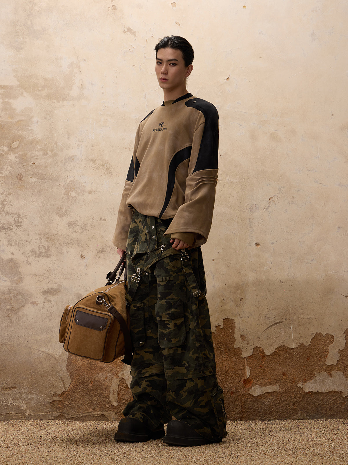 Personsoul Camouflage Overalls