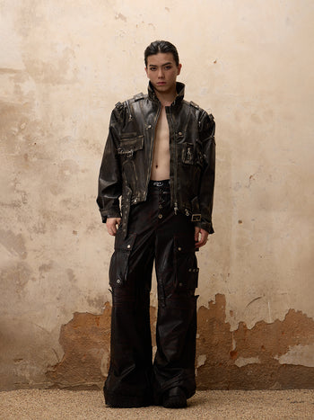 Personsoul Beetle Faxu-Leather Pant