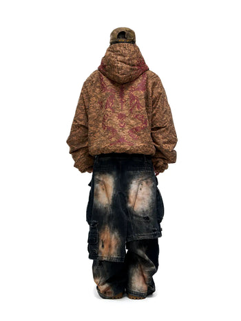Personsoul Armor Faux Skirt Mud Dye Cargo Pants