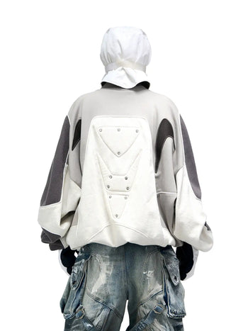 Personsoul Colorblock Turtleneck Sweatshirt