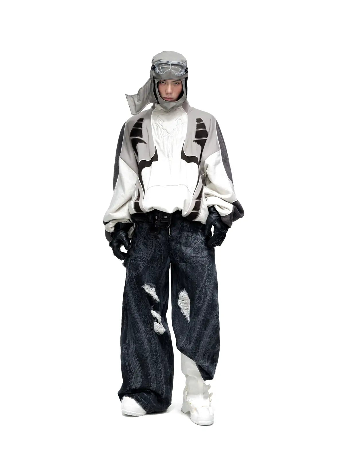 Personsoul Colorblock Turtleneck Sweatshirt