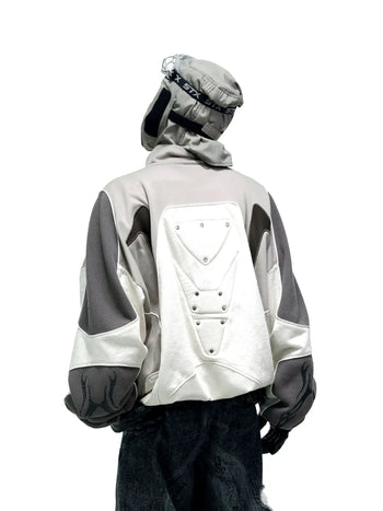 Personsoul Colorblock Turtleneck Sweatshirt