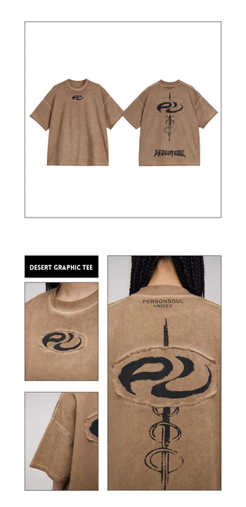 Personsoul Symbolic Oversized Graphic Tee