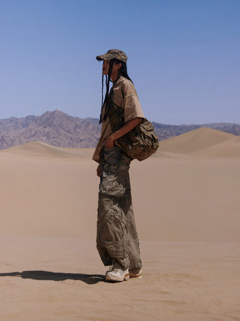 Personsoul Raw Edge Cargo Pants