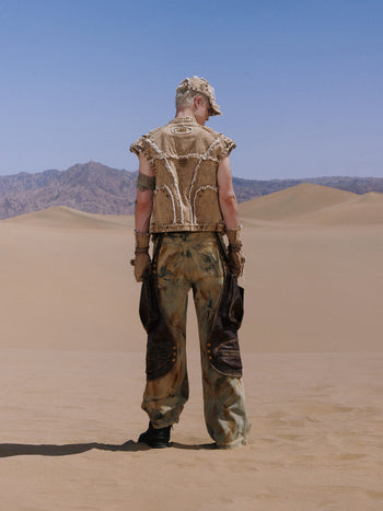 Personsoul Tactical Structure Denim Sleeveless Vest