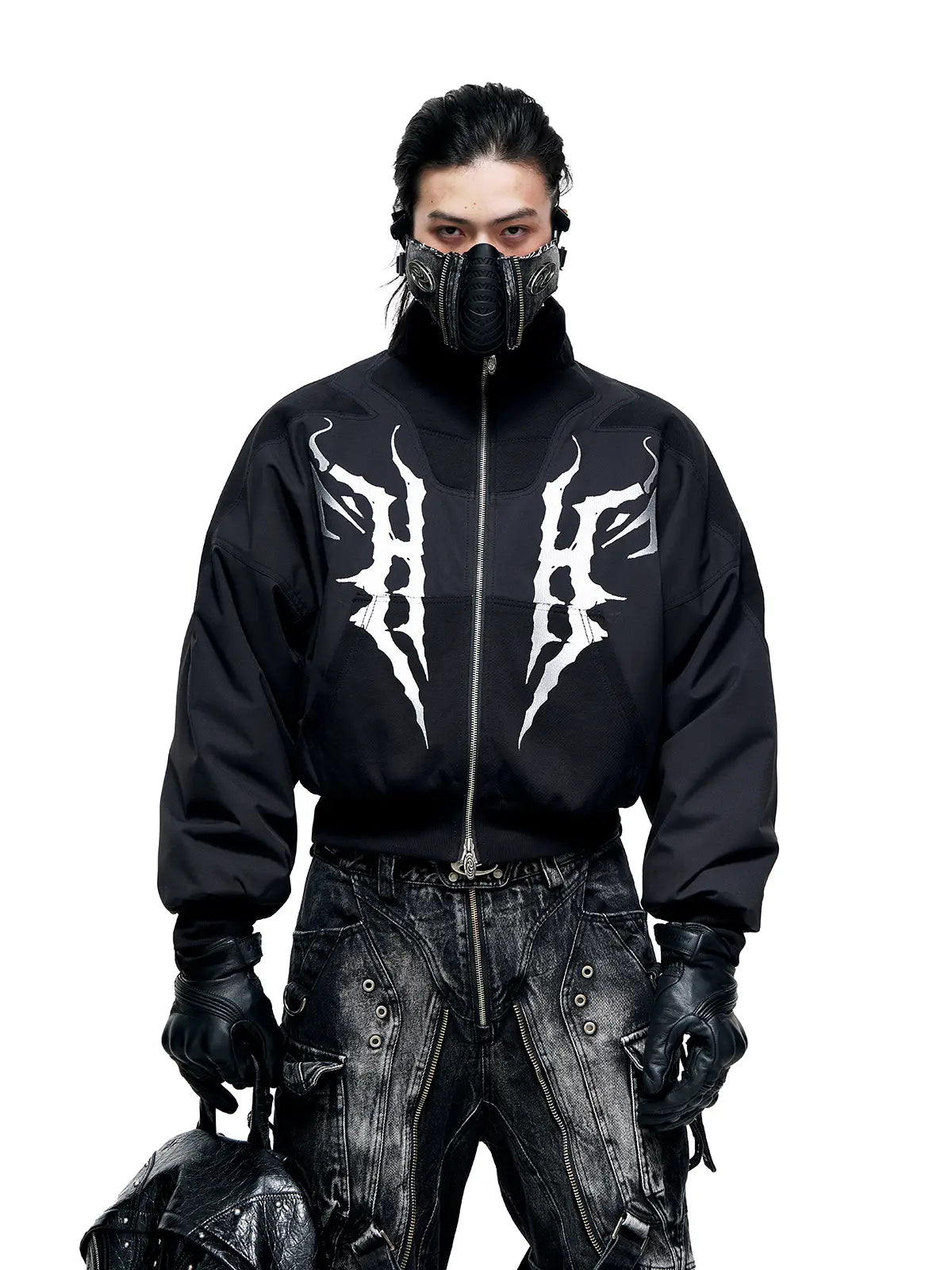 personsoul アウター Personsoul Embroidered Cropped Down Jacket – personsoul