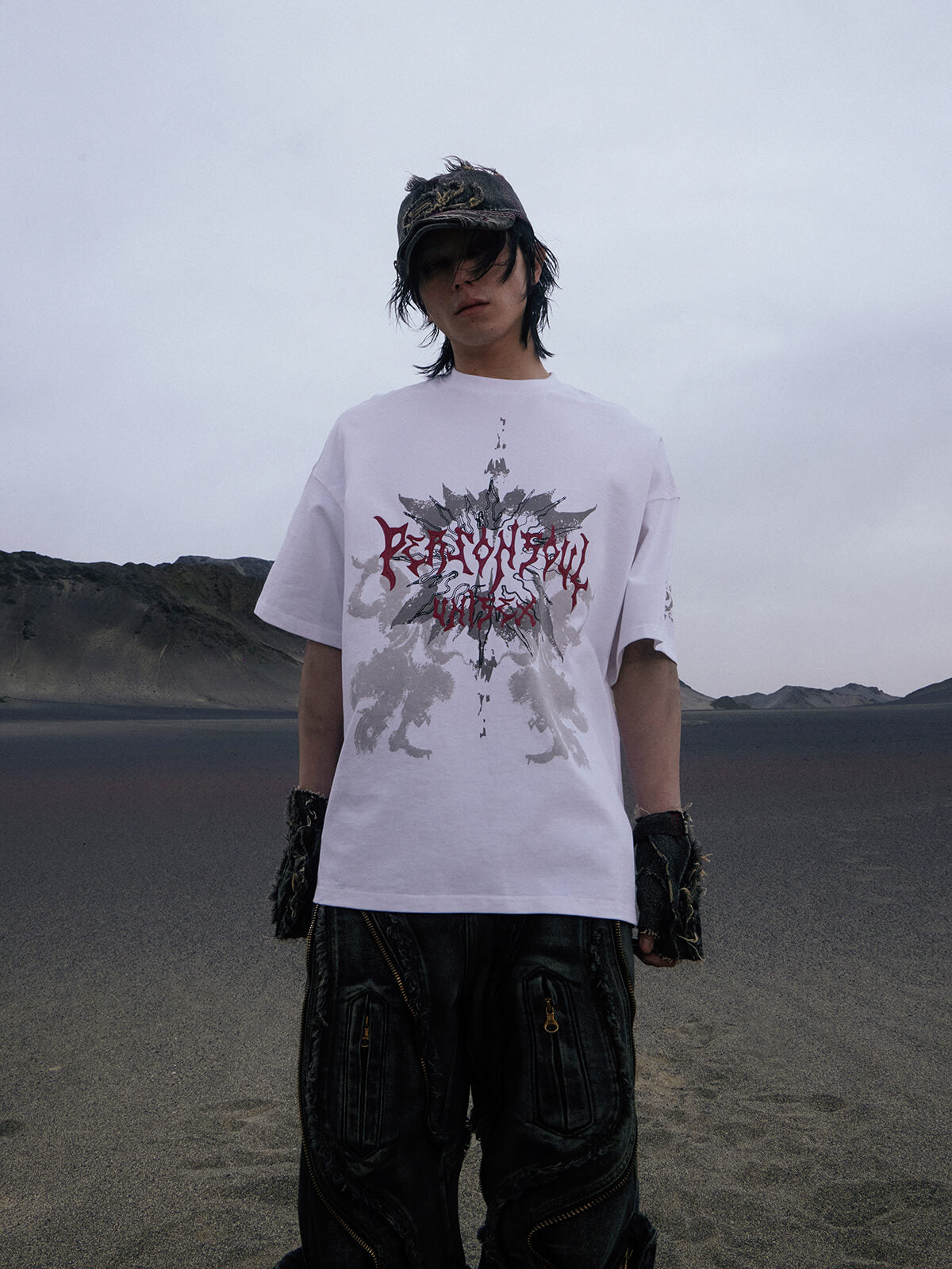 Personsoul Graphic Print Oversized T-Shirt