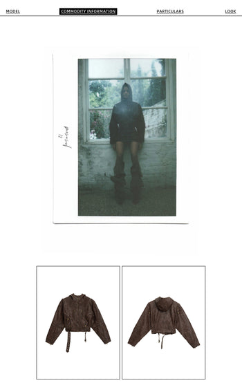 Personsoul Retro Blouson Leather Jacket