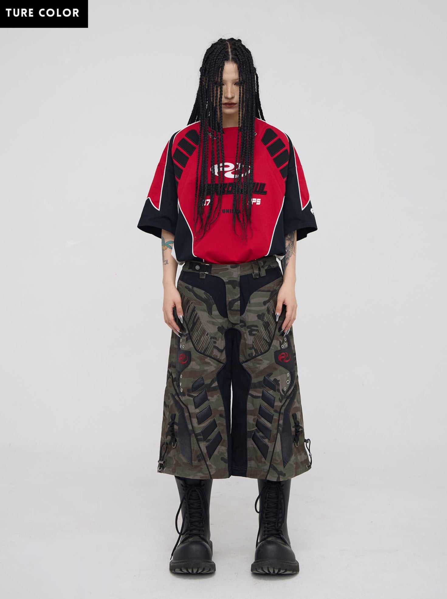 Personsoul Racing Camo Cargo Jorts