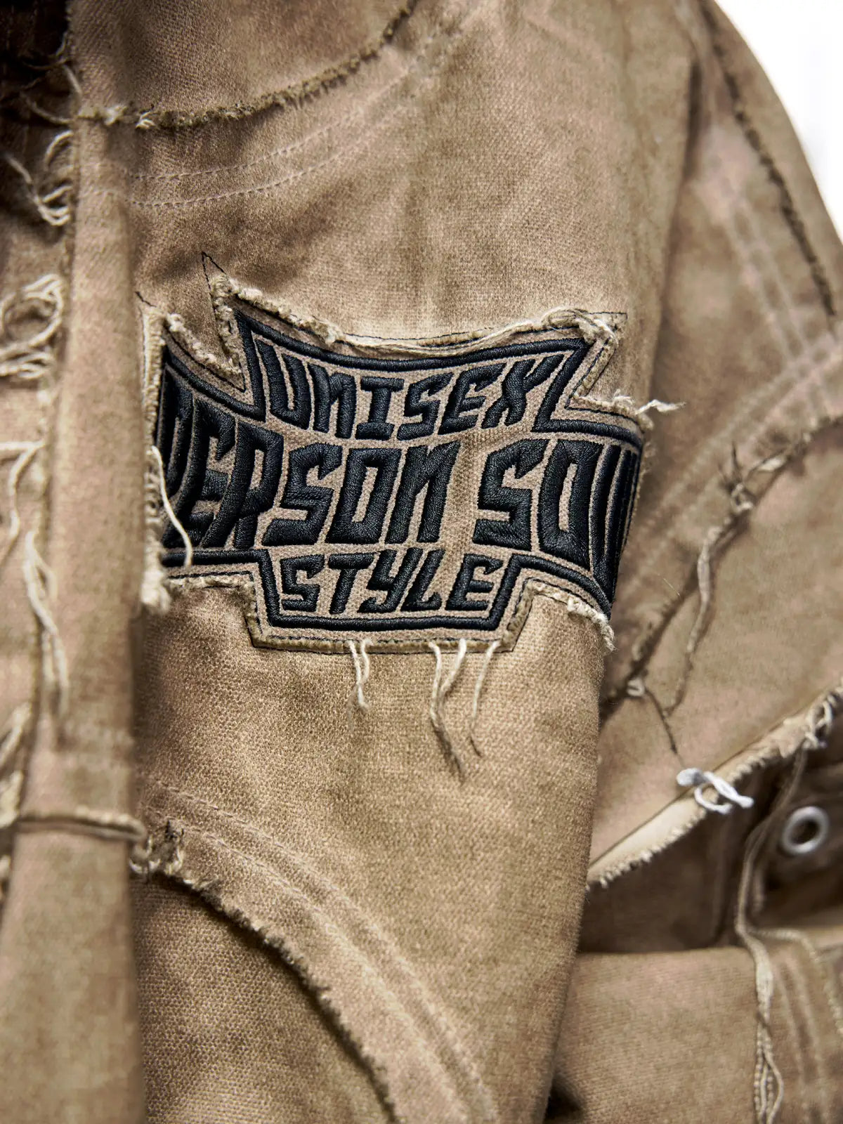 Personsoul Hand Brushed Stain Cotton Jacket - personsoul Personsoul Hand Brushed Stain Cotton Jacket - personsoul