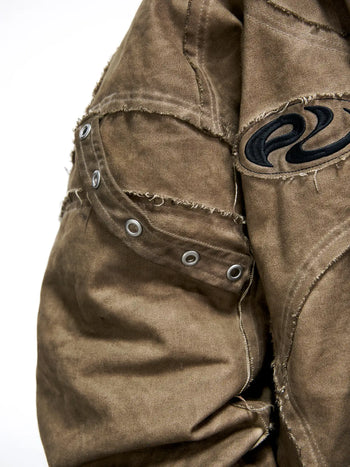 パーソンソウル HAND BRUSHED DIRTY COTTON COAT Personsoul Hand Brushed Dirty Cotton Jacket - personsoul