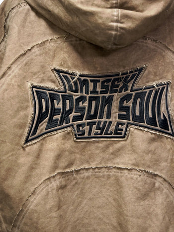 Personsoul Hand Brushed Stain Cotton Jacket