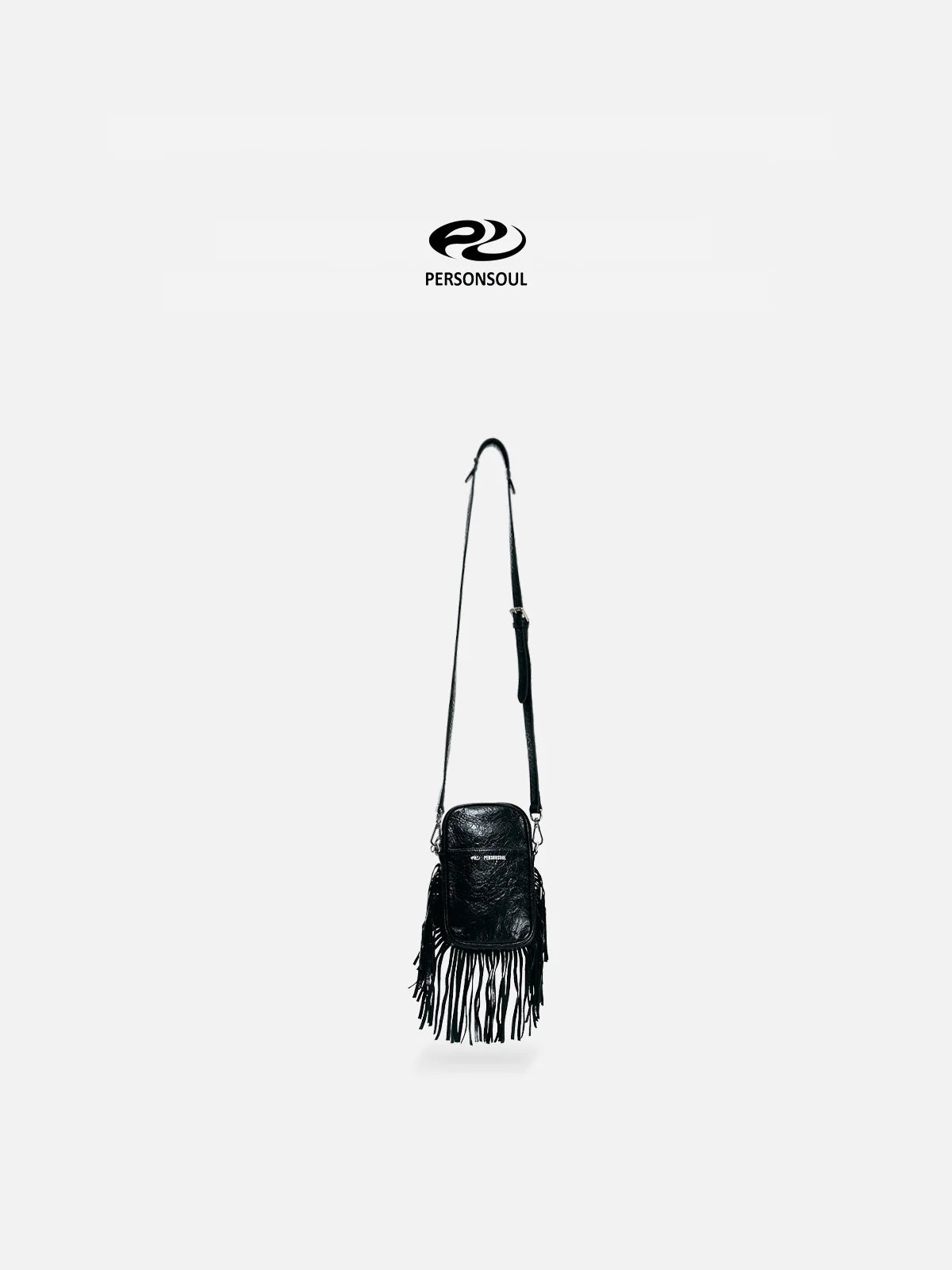 Personsoul Fringe Leather Cell Phone Bag