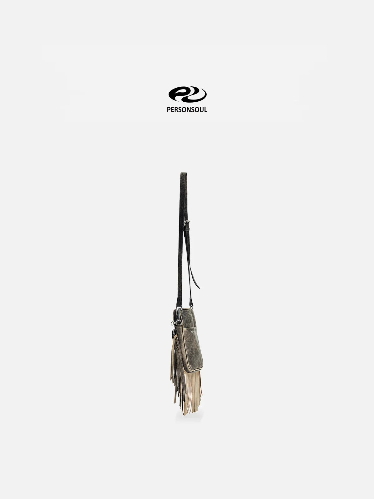 Personsoul Fringe Leather Cell Phone Bag