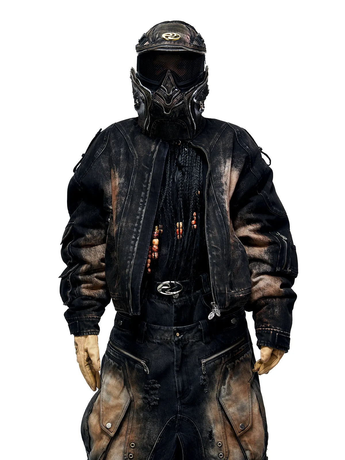 Personsoul Dirty Wash Denim Jacket 