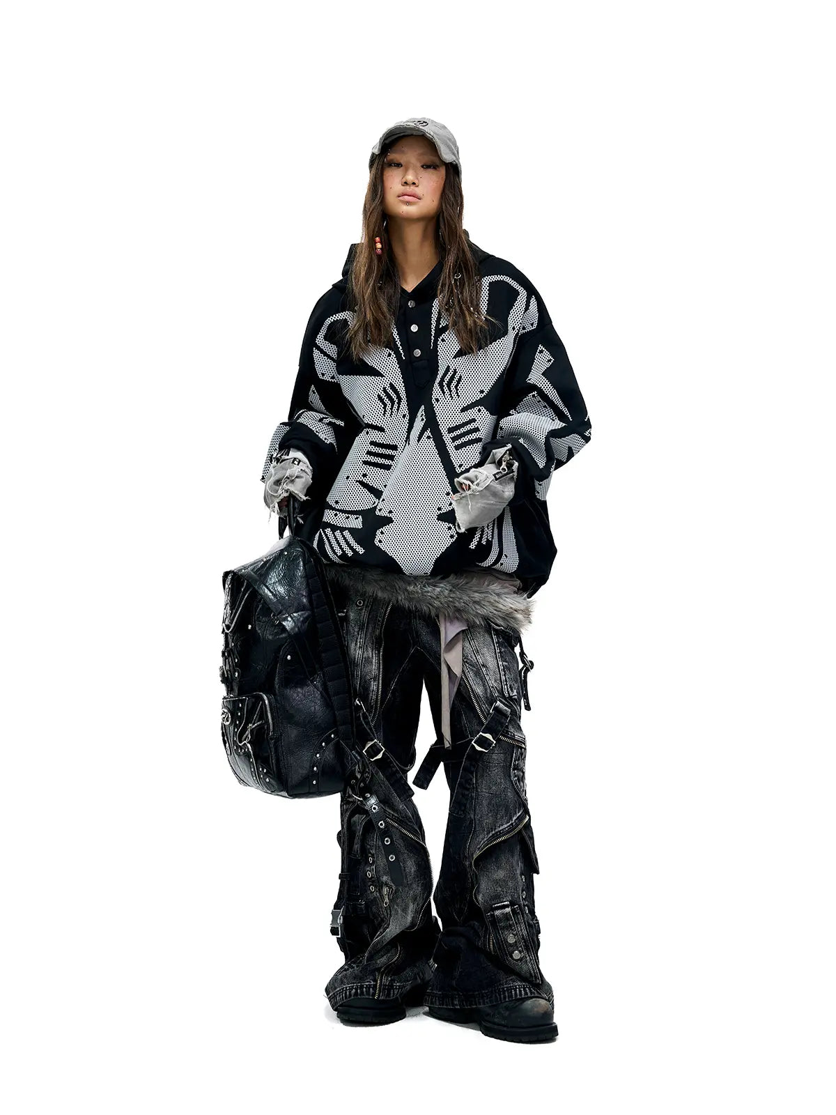 Personsoul A-Line Baggy Jeans 