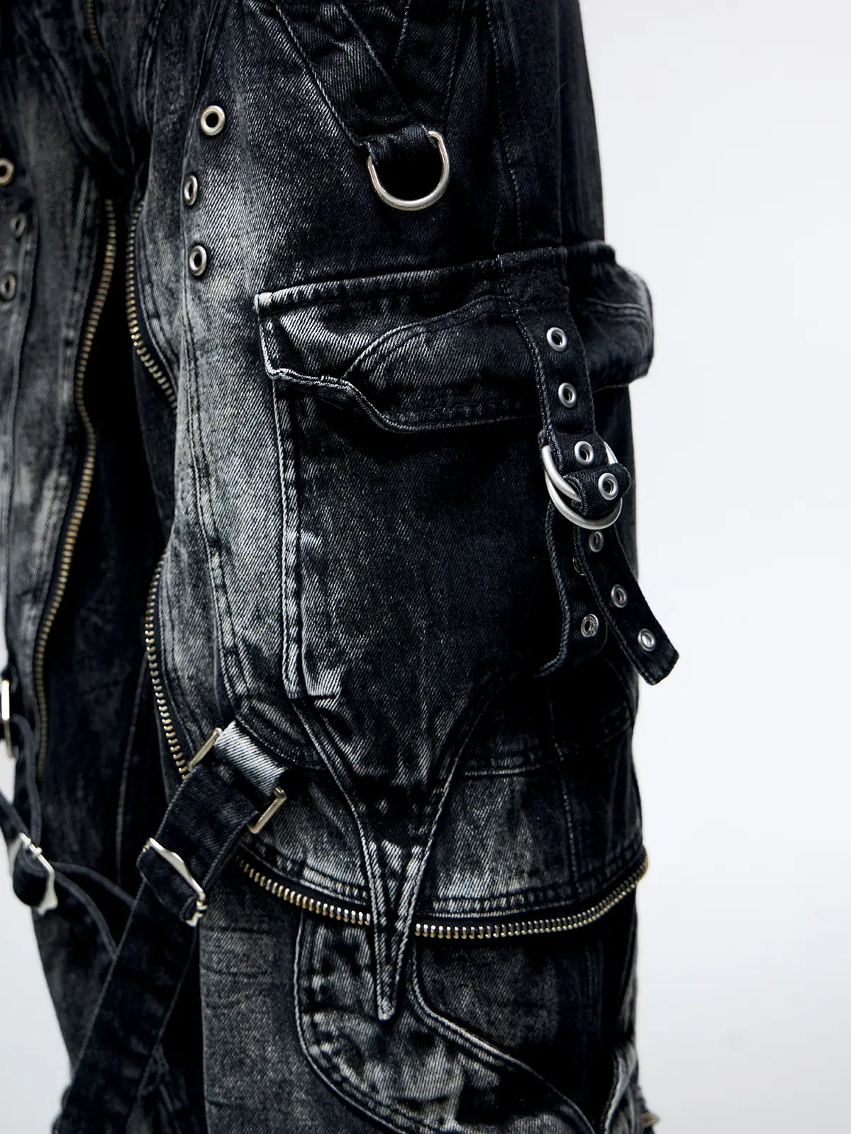 Personsoul A-Line Baggy Jeans Details