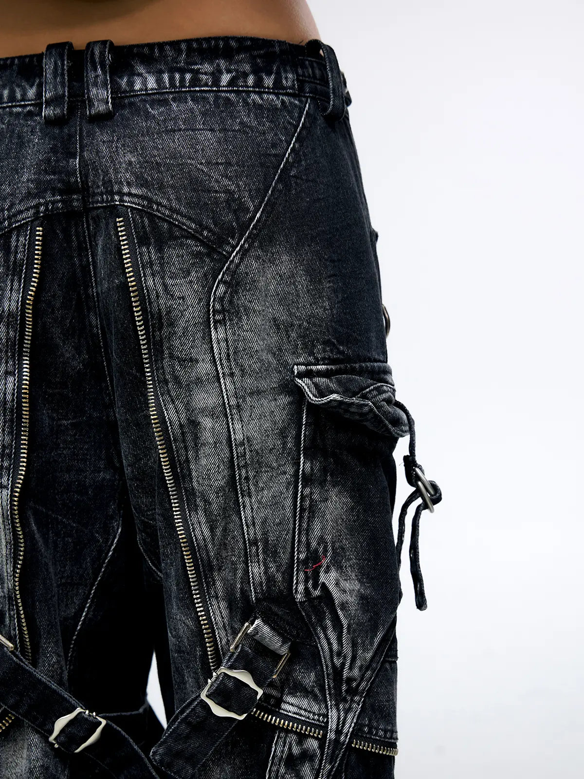 Personsoul A-Line Baggy Jeans  Details
