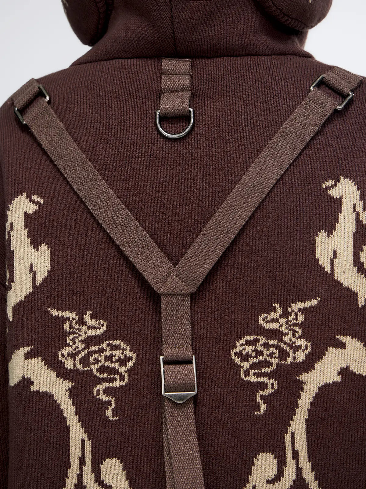 Personsoul Totem Hoodie Sweater with Face Mask