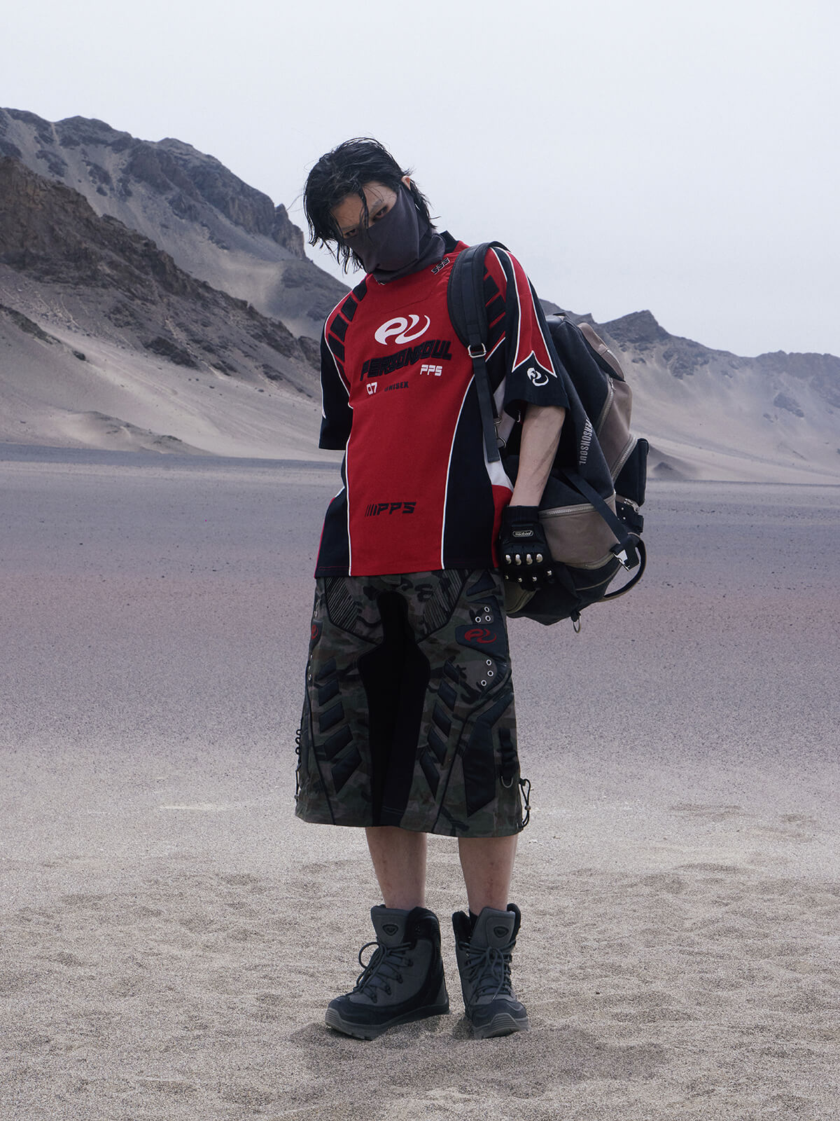 Personsoul Racing Camo Cargo Jorts