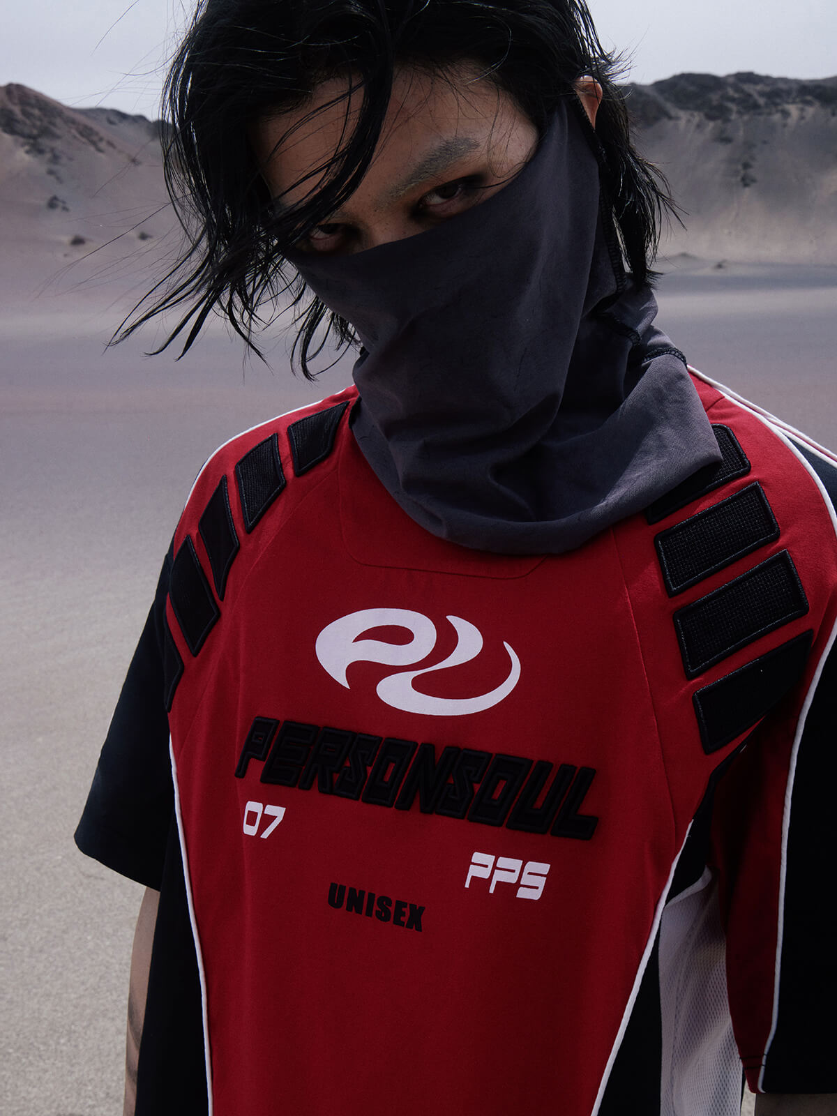  Personoul Racing Logo Oversized T-Shirt