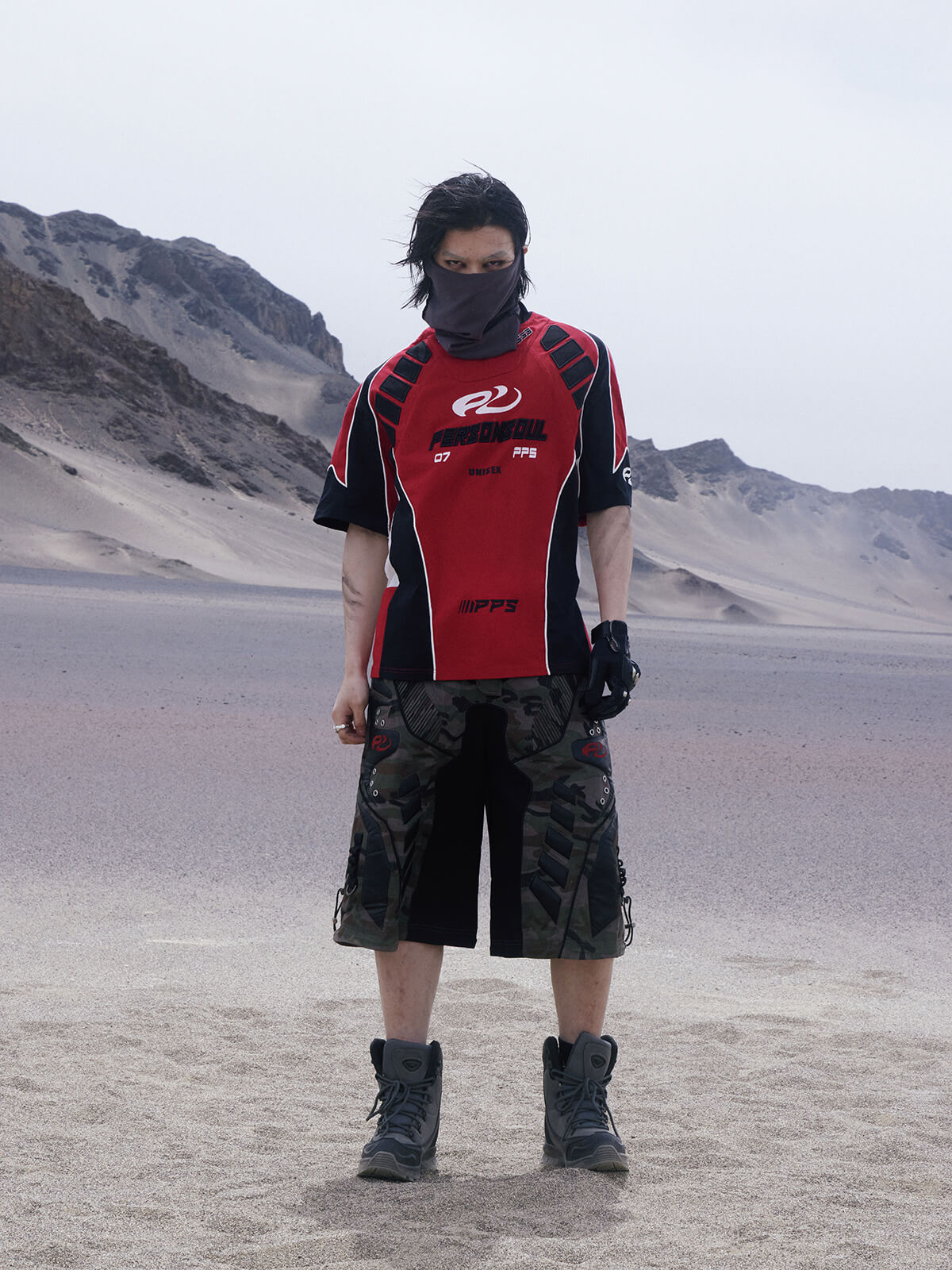 Personsoul Racing Logo Oversized T-Shirt