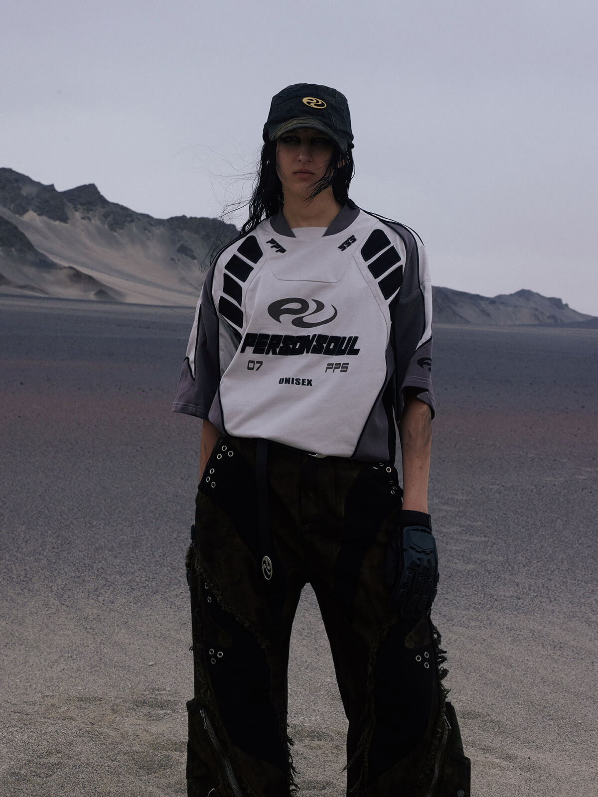 Personsoul Racing Logo Oversized T-Shirt
