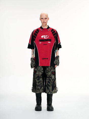 Personsoul Racing Camo Cargo Jorts
