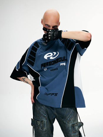 Personsoul Racing Logo Oversized T-Shirt