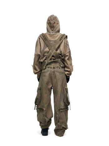 Personsoul Sand Dirty Dye Zip-Up Hoodie - personsoul Personsoul Sand Dirty Dye Zip-Up Hoodie - personsoul