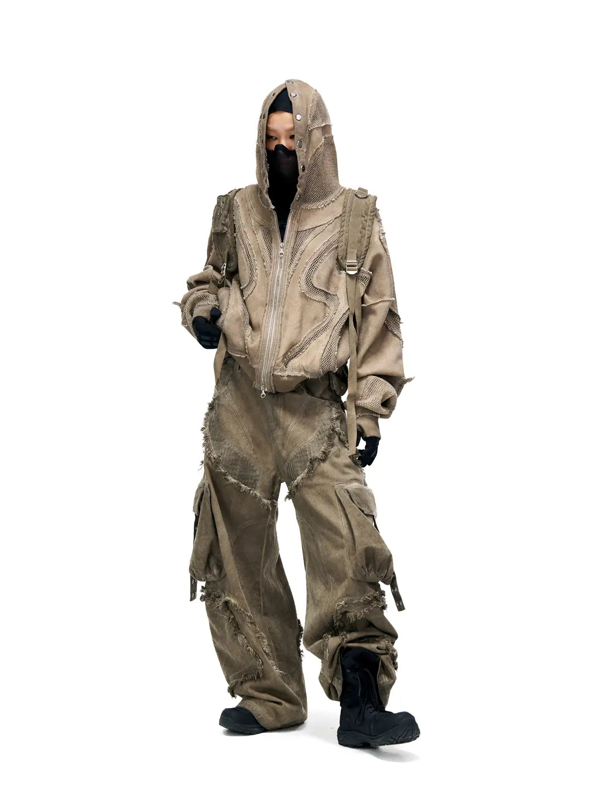 送料間税込 Personsoul - 24FW Sand Dirty Dye Zip Up Hoodie Personsoul Sand Dirty Dye Zip-Up Hoodie - personsoul