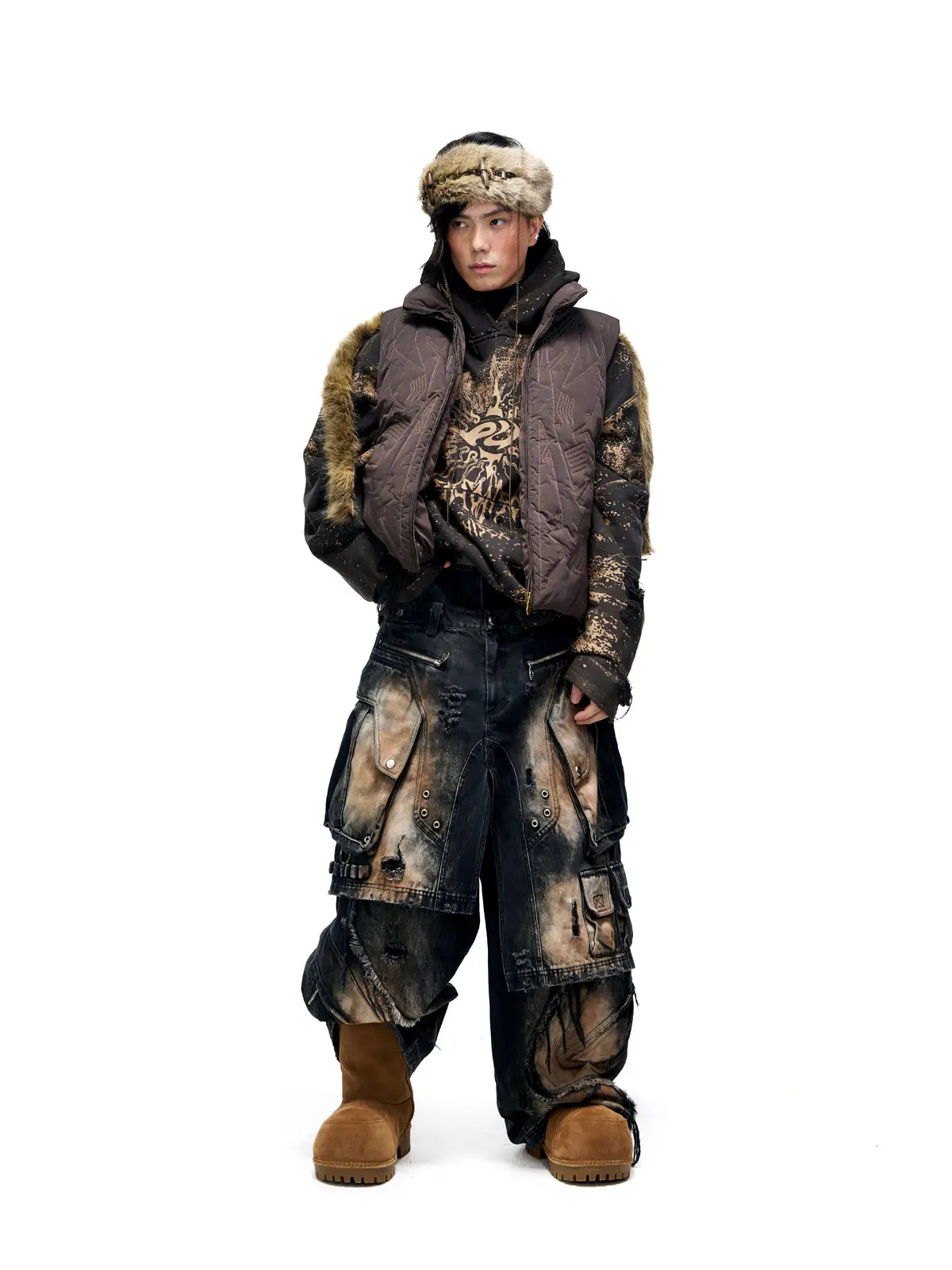 Personsoul Tactical Embroidered Down Vest