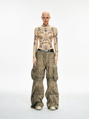 Personsoul Desert Totem-Inspired Skin Highneck Top