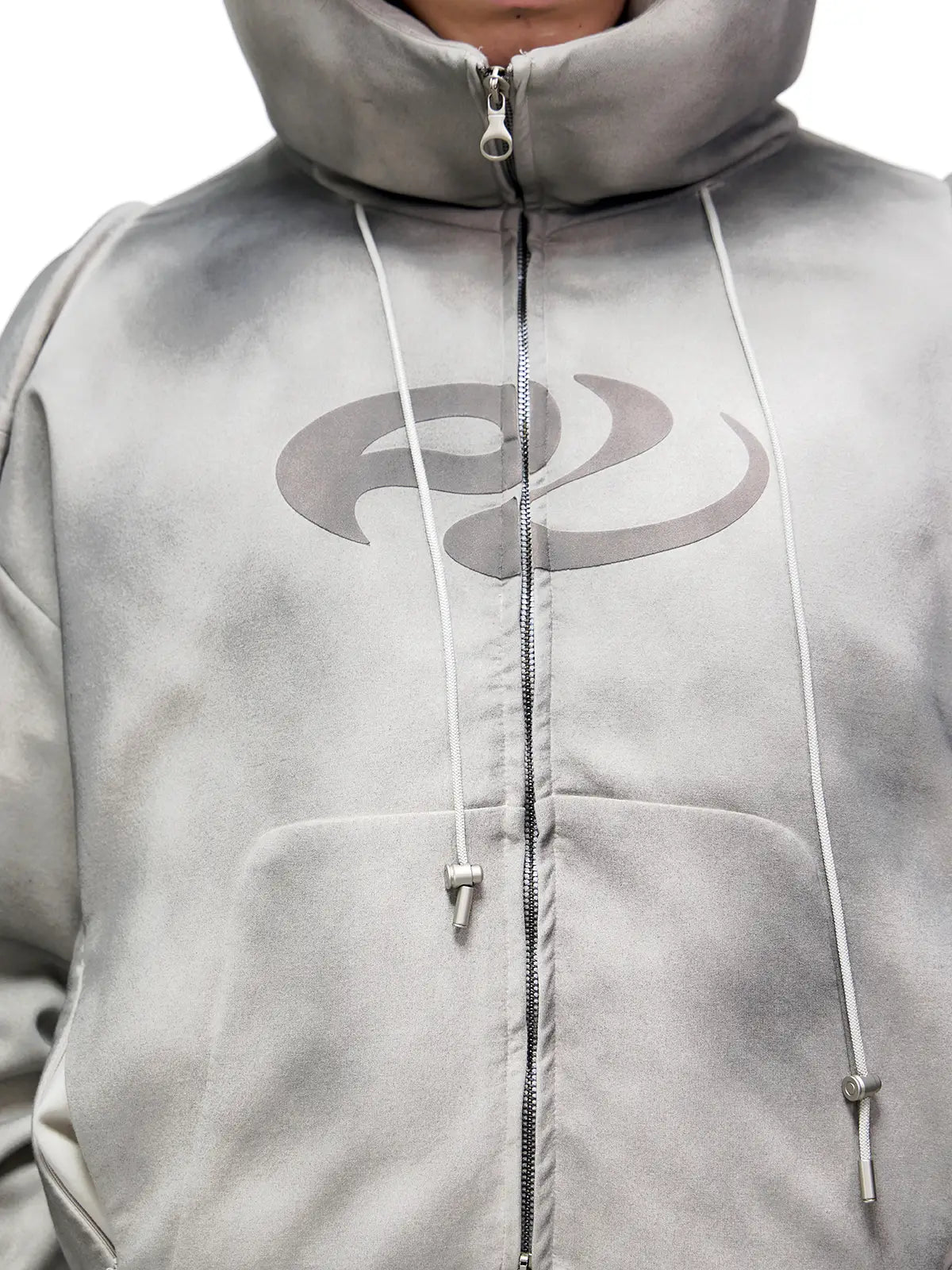 Personsoul Yuan Symbol Puffer Jacket