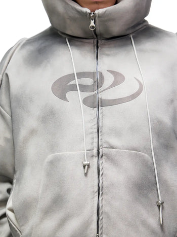 Personsoul Yuan Symbol Puffer Jacket