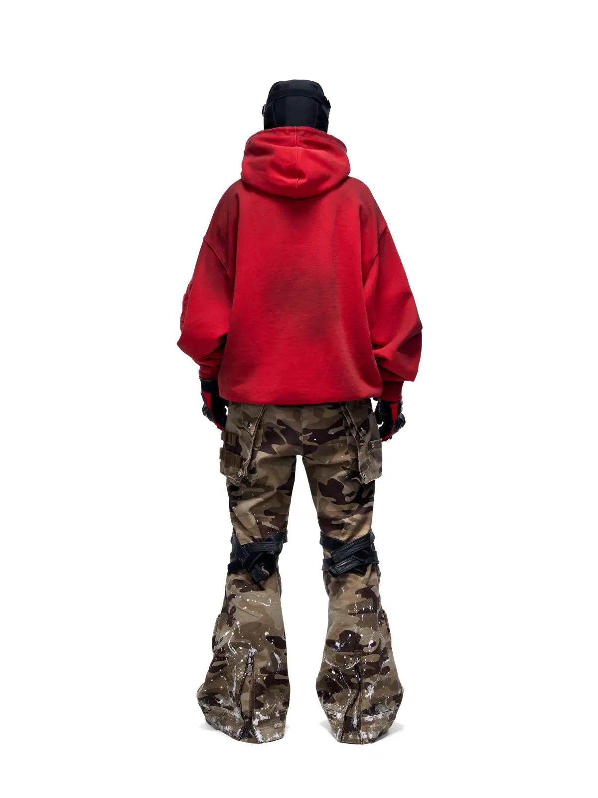 Personsoul Yuan Symbol Tie-Dye Gradient Hoodie