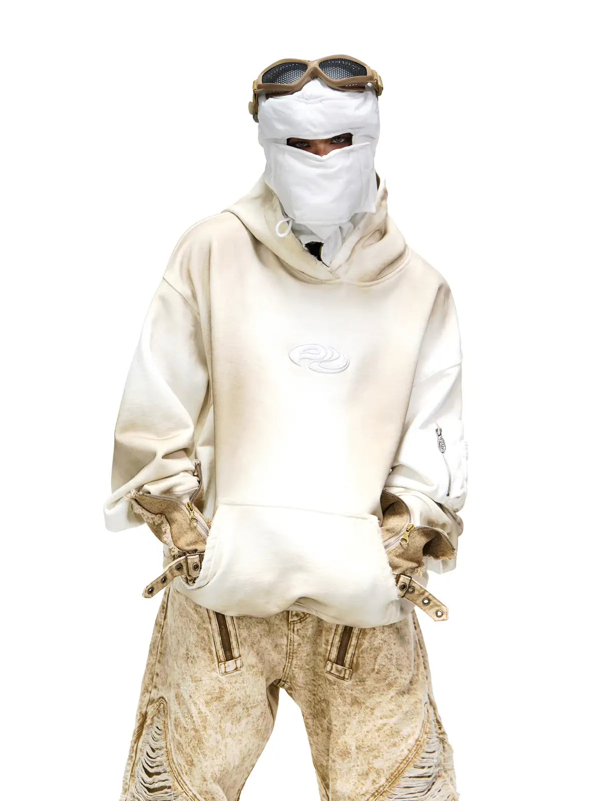 【PERSONSOUL】 GRADIENT HOODIE White/M Personsoul Yuan Symbol Tie-Dye Gradient Hoodie – personsoul
