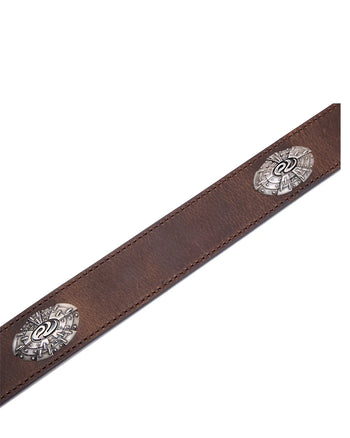Personsoul Qin Warrior Leather Belt Dark Brown