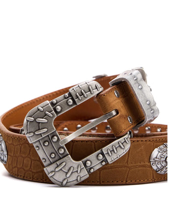 Personsoul Qin Warrior Leather Belt Brown