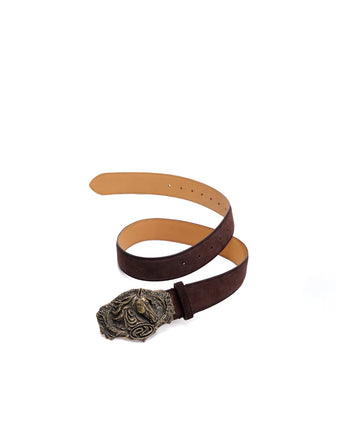 Personsoul Warhorse-Inspired Leather Belt Brown